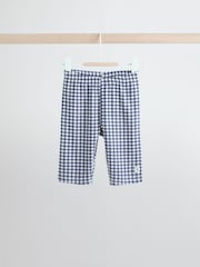 Yellow/Blue Gingham Baby Long Sleeve Top and Leggings Set 2 Piece (0mths-2yrs) - Image 4 of 12