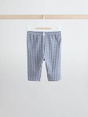 Yellow/Blue Gingham Baby Long Sleeve Top and Leggings Set 2 Piece (0mths-2yrs) - Image 6 of 12