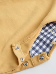 Yellow/Blue Gingham Baby Long Sleeve Top and Leggings Set 2 Piece (0mths-2yrs) - Image 9 of 12
