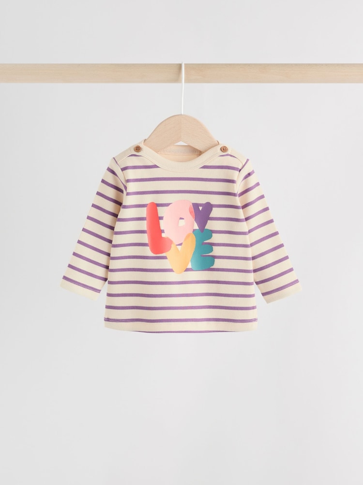 Multi Baby Long Sleeve Top and Leggings Set 2 Piece (0mths-2yrs) - Image 2 of 15