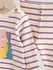 Multi Baby Long Sleeve Top and Leggings Set 2 Piece (0mths-2yrs) - Image 7 of 15