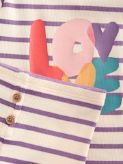 Multi Baby Long Sleeve Top and Leggings Set 2 Piece (0mths-2yrs) - Image 9 of 15