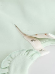 Sage Green/ Cream Ditsy Baby Frill Collar Sweater and Leggings 2 Piece Set (0mths-2yrs) - Image 10 of 12