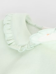 Sage Green/ Cream Ditsy Baby Frill Collar Sweater and Leggings 2 Piece Set (0mths-2yrs) - Image 9 of 12