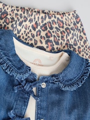Neutral Animal Baby Denim Jacket, Top and Leggings Set 3 Piece (0mths-2yrs) - Image 14 of 20