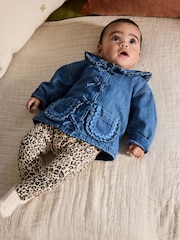 Neutral Animal Baby Denim Jacket, Top and Leggings Set 3 Piece (0mths-2yrs) - Image 2 of 20