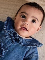 Neutral Animal Baby Denim Jacket, Top and Leggings Set 3 Piece (0mths-2yrs) - Image 4 of 20