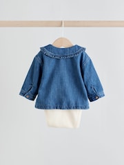 Neutral Animal Baby Denim Jacket, Top and Leggings Set 3 Piece (0mths-2yrs) - Image 9 of 20