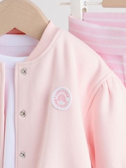 Pink/White Baby Jacket, Top and Leggings Set 3 Piece (0mths-2yrs) - Image 13 of 29