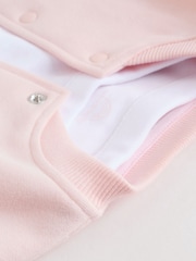 Pink/White Baby Jacket, Top and Leggings Set 3 Piece (0mths-2yrs) - Image 15 of 29