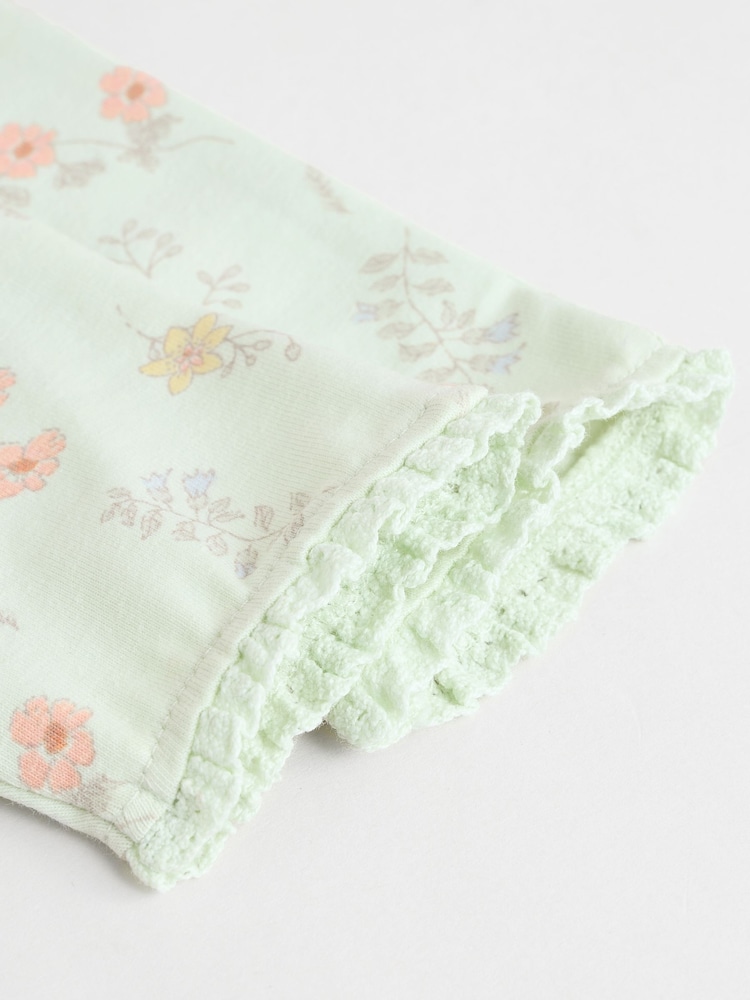 Cream Stripe Bunny - طقم من رداء علوي بكُم طويل وبنطلون ضيِّق للبيبي - صورة 12 من 12