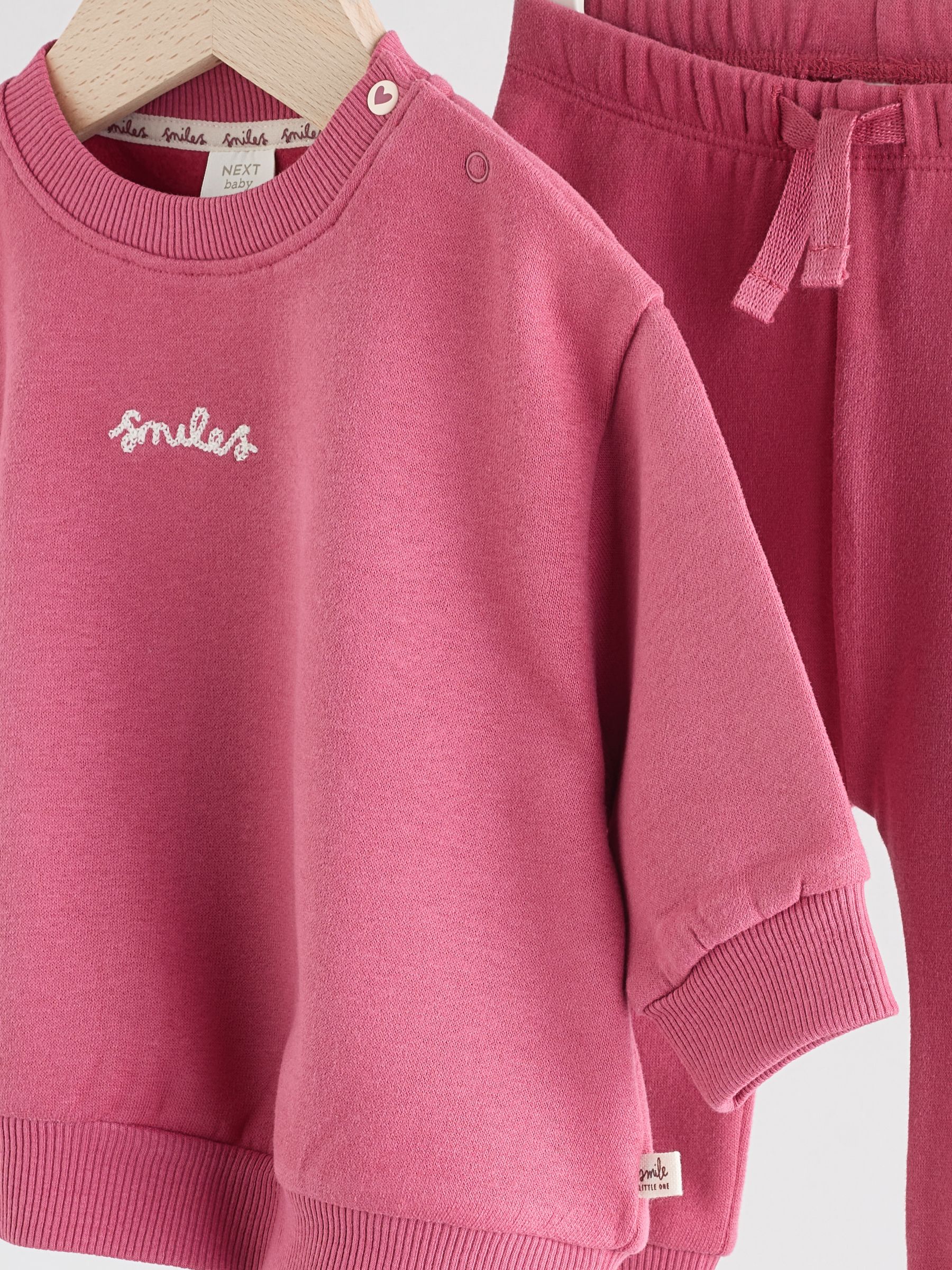 Buy Berry Pink Baby Sweater and Joggers 2 Piece Set (0mths-2yrs