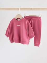 Berry Purple Baby Sweater and Leggings Set 2 Piece (0mths-2yrs) - Image 5 of 14