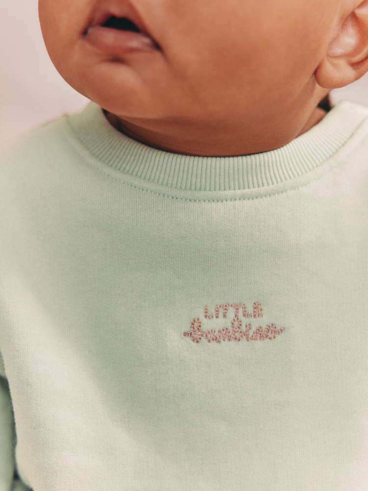 Sage Green Baby Sweater and Leggings Set 2 Piece (0mths-2yrs) - Image 2 of 2