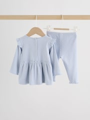 Blue Spot Baby Long Sleeve Frill Top And Leggings Set (0mths-2yrs) - Image 2 of 16