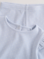 Blue Spot Baby Long Sleeve Frill Top And Leggings Set (0mths-2yrs) - Image 8 of 16