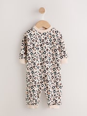 Leopard Printed Jersey Baby Romper (0mths-3yrs) - Image 1 of 10