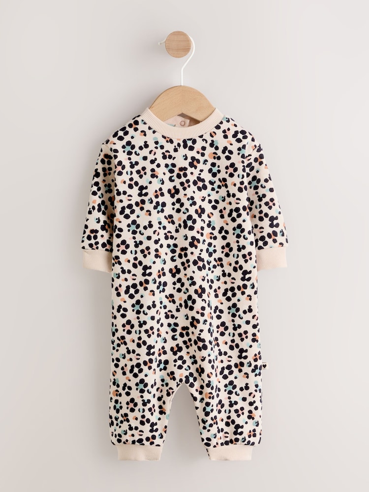 Leopard Printed Jersey Baby Romper (0mths-3yrs) - Image 1 of 10