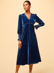 Aspiga Blue Longsleeve Sally Anne Dress - Image 3 of 6
