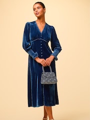 Aspiga Blue Longsleeve Sally Anne Dress - Image 5 of 6