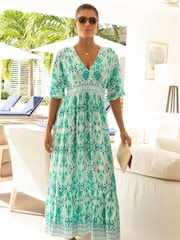 Aspiga Green Lena EcoVero Dress - Image 3 of 5