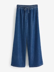Aspiga Blue 100% Cotton Juliana Drawstring Trousers - Image 8 of 8