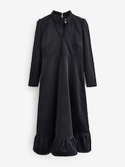 Aspiga Black 100% Cotton Percy Midi Stretch Corduroy Dress - Image 5 of 5