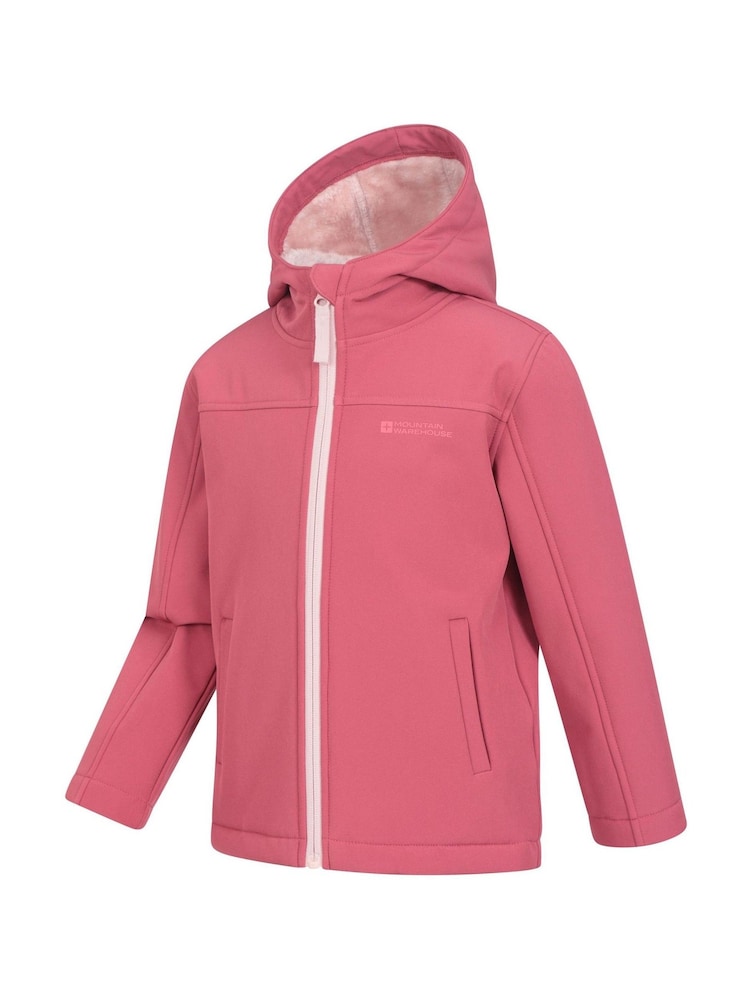 Mountain Warehouse Pink Kids Arctic Softshell Jacket - Image 4 of 5