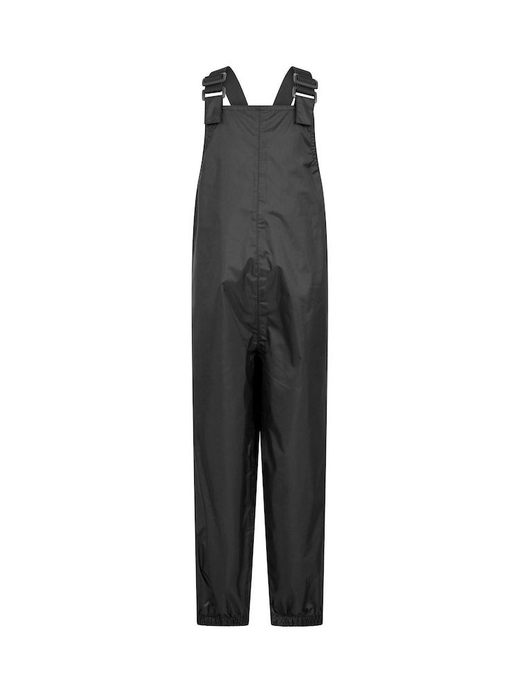 Mountain Warehouse Black Pakka Kids Waterproof Dungarees - Image 1 of 9