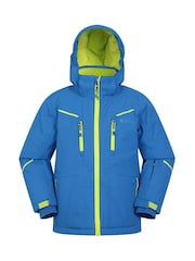 Mountain Warehouse Blue Kids Slalom Extreme Waterproof Ski Jacket - Image 1 of 7