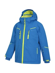 Mountain Warehouse Blue Kids Slalom Extreme Waterproof Ski Jacket - Image 4 of 7