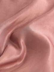 Pink - N.Premium Satin Midi Skirt with Linen - Bild 2 von 3