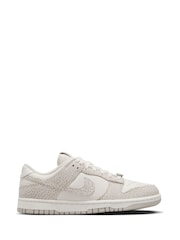 Nike White Smoke Grey Dunk Low Trainers - Image 3 of 10