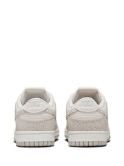 Nike White Smoke Grey Dunk Low Trainers - Image 7 of 10