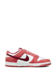 Nike Red/White Dunk Low Trainers - Image 5 of 11