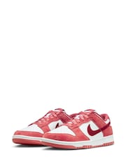 Nike Red/White Dunk Low Trainers - Image 7 of 11