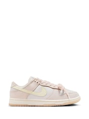 Nike Light Pink Dunk Low Trainers - Image 1 of 9