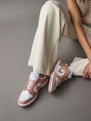 Nike Pink/White Dunk Low Trainers - Image 1 of 12