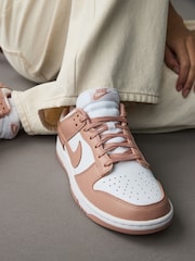 Nike Pink/White Dunk Low Trainers - Image 2 of 12
