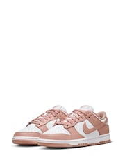 Nike Pink/White Dunk Low Trainers - Image 9 of 12