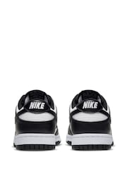 Nike Black on White Dunk Low Trainers - Image 10 of 13