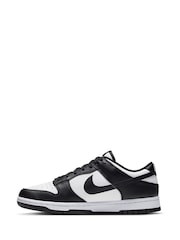 Nike Black on White Dunk Low Trainers - Image 7 of 13