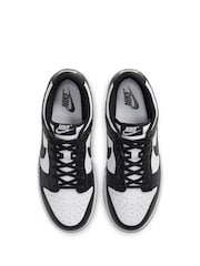 Nike Black on White Dunk Low Trainers - Image 9 of 13