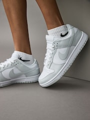 Nike Grey Dunk Low Trainers - Image 3 of 12