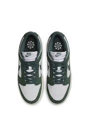 Nike Green/White Dunk Low Trainers - Image 5 of 10