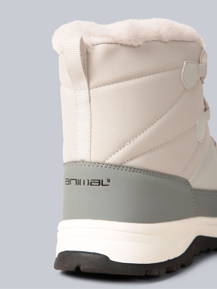 Animal Grey Womens Filey Recycled Snow Boots - Image 4 of 6