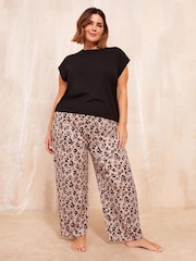 Friends Like These Black Printed Shorts Sleeve Pyjamas - Image 1 of 4