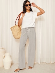 Friends Like These White Short Sleeve Crochet Pocket T-Shirt - Image 2 of 4