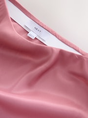 Altrosa - Satin-Midirock - Bild 7 von 8