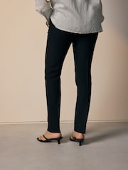 Black Button Detail Skinny Tailored Trousers - Image 2 of 6